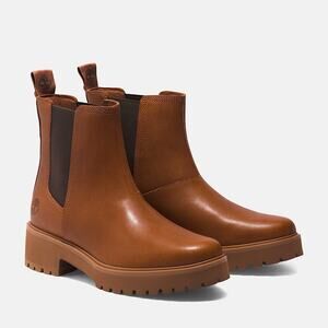 TIMBERLAND WOMEN'S 11 CARNABY COOL MID CHELSEA BOOT SADDLE NIB